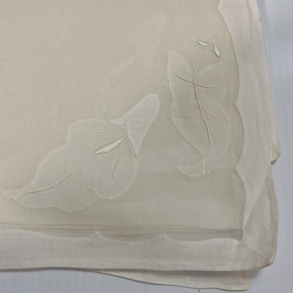 Set of 8 Vintage Silk and Cotton Table Mat embroidered - Picture 9 of 17